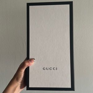 Empty Gucci shoe box
